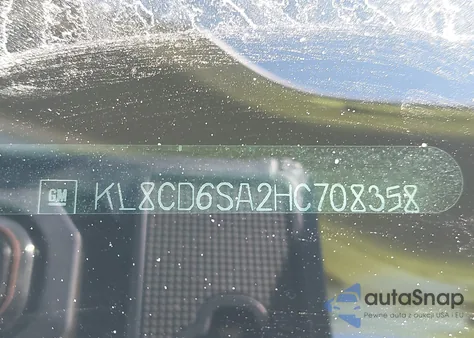 2017 Chevrolet Spark 1Lt Cvt из США, поврежденный, VIN KL8CD6SA2HC708358